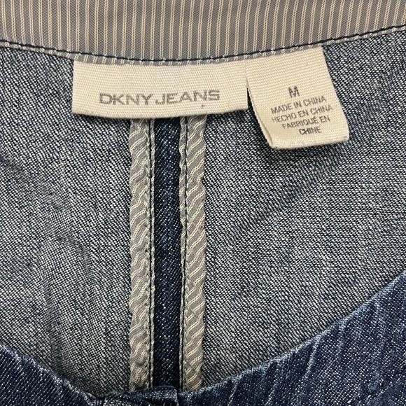 DKNY Denim Cinch Waist Denim Dress - Picture 2 of 13